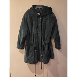 Diana Marco Women's Green Leather Coat